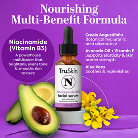 TruSkin dropper dispensing serum illustrating precise application benefit