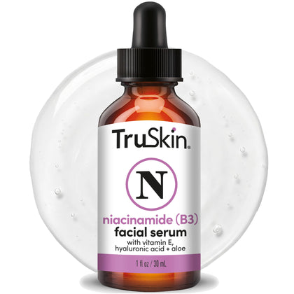 TruSkin front bottle view showing clean label and portability benefits