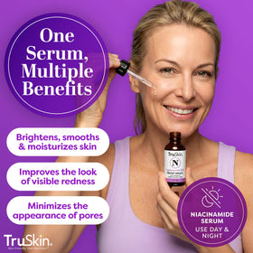 TruSkin texture close-up of serum highlighting lightweight, hydrating feel