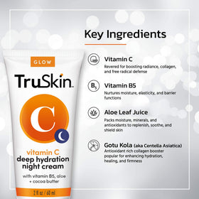 TruSkin texture close-up of creamy formula that hydrates overnight
