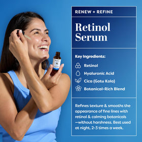 TruSkin nighttime application on vanity demonstrating calming evening routine