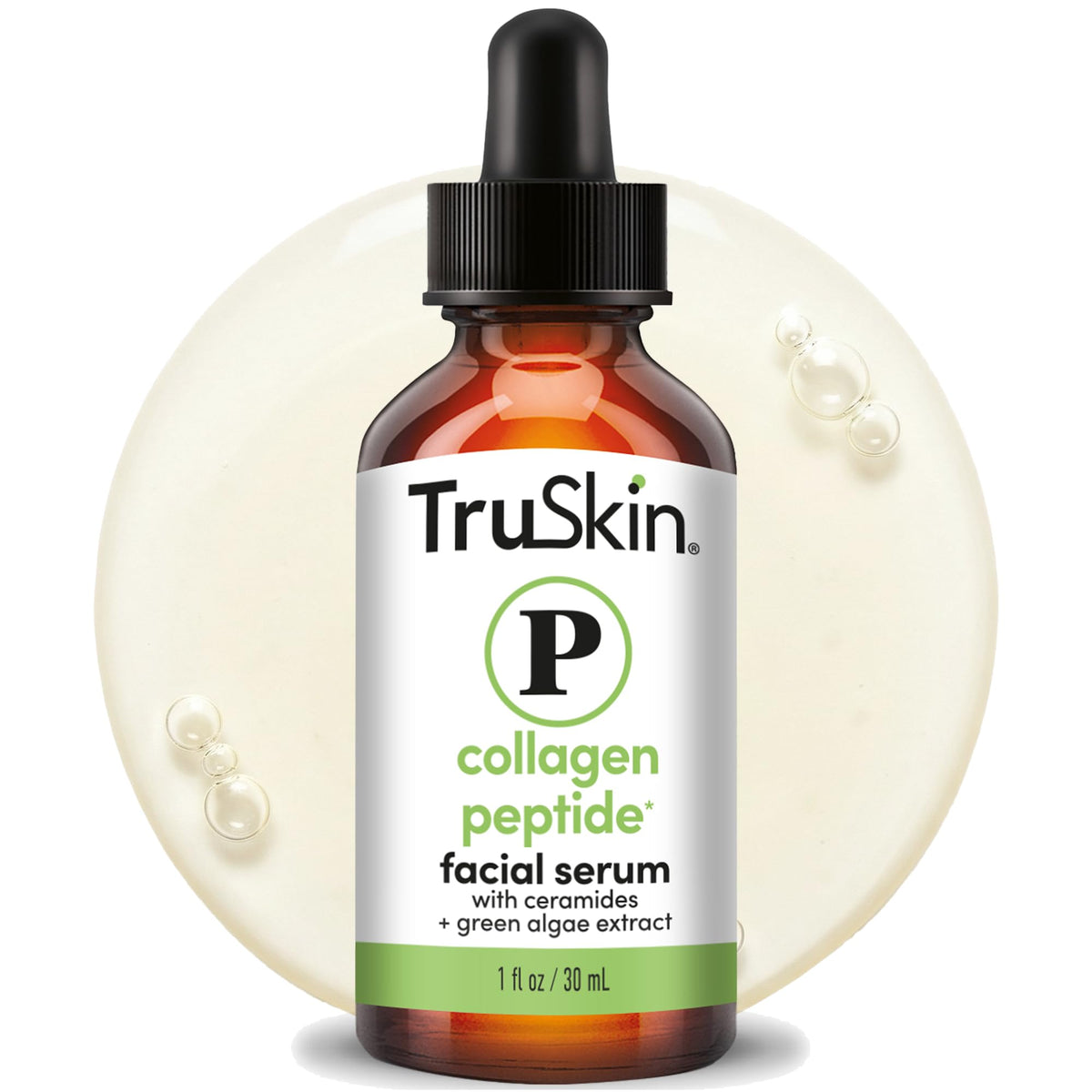 TruSkin bottle front packaging showing clear label and size for trustworthy choice