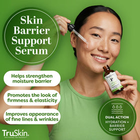 TruSkin lightweight serum texture pooled to show smooth non-greasy hydration