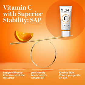 TruSkin moisturizer dispensed on hand showing quick absorption and hydrating finish