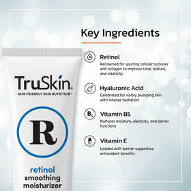 TruSkin cream texture close-up showing smooth consistency and hydration
