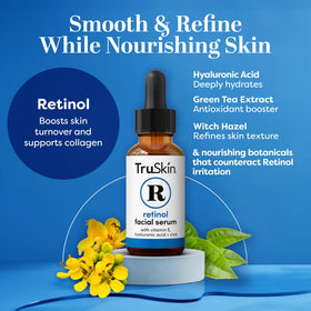 TruSkin dropper dispensing serum highlights precise application and easy dosing