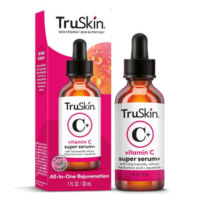 TruSkin application on cheek showing targeted use and quick absorption benefit