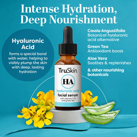 TruSkin dropper dispensing serum demonstrating precise application and minimal waste