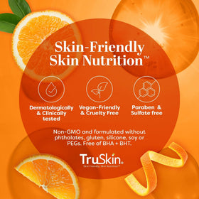 TruSkin Naturals retail box packaging showcasing clean branding and product details