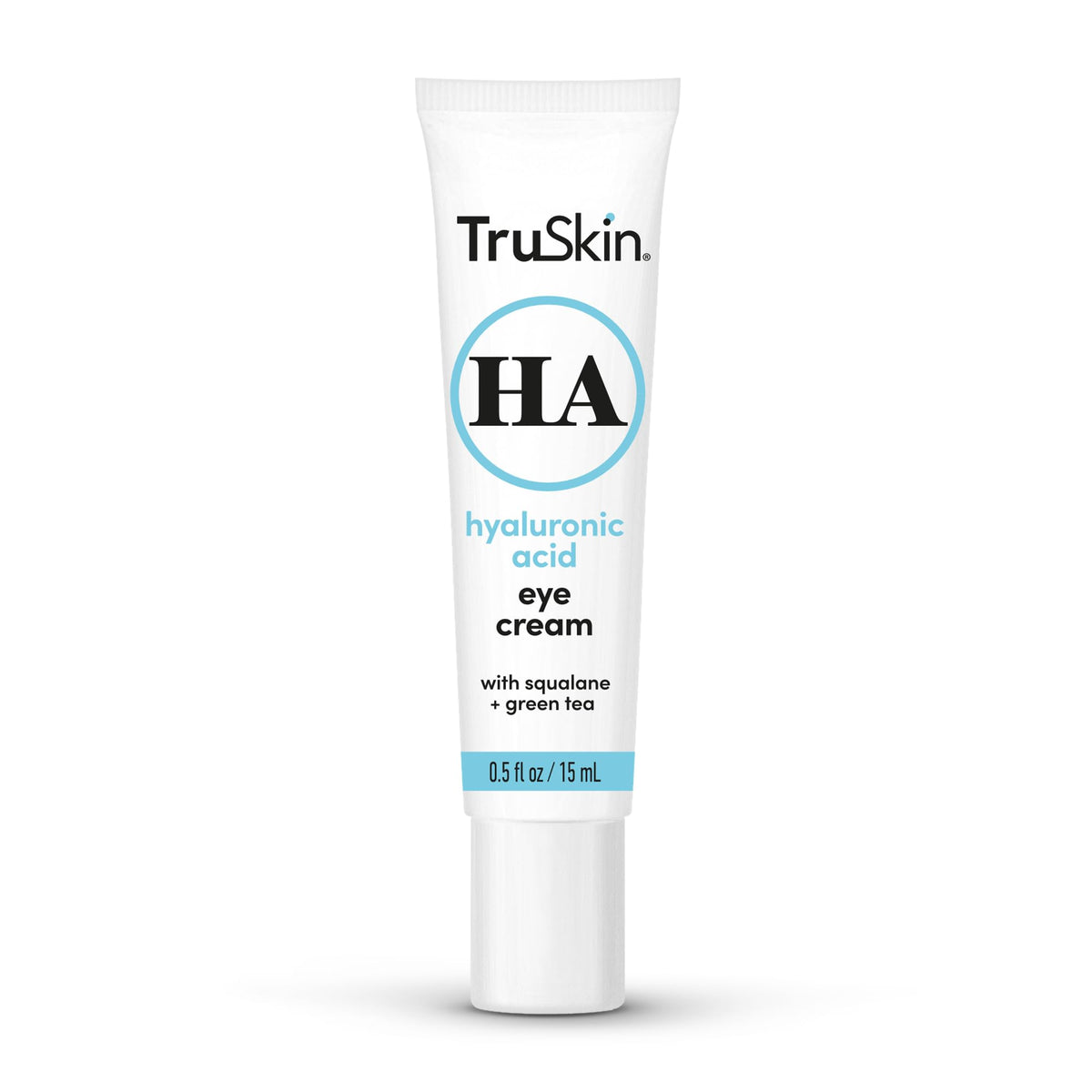 TruSkin size scale comparison showing 0.5 fl oz travel-friendly bottle for convenience