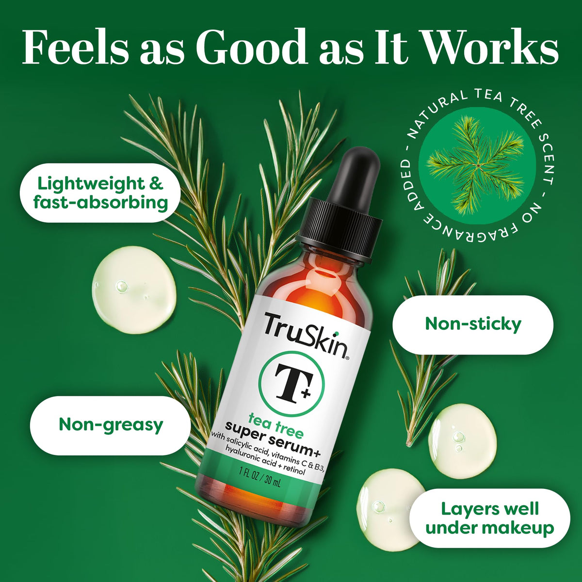 TruSkin ingredient label close-up listing actives for clarity and informed choice
