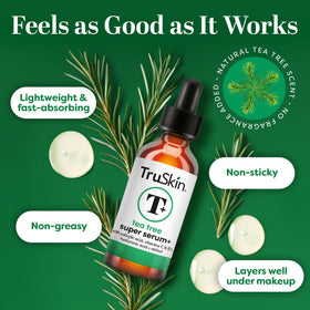 TruSkin ingredients label showing actives for targeted clarifying benefits