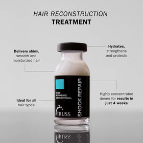 TRUSS ampoule pouring serum texture demonstrating lightweight absorption benefit