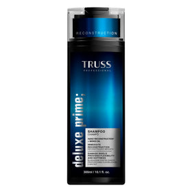 TRUSS Deluxe Prime Shampoo front bottle showing branding and size improves product recognition
