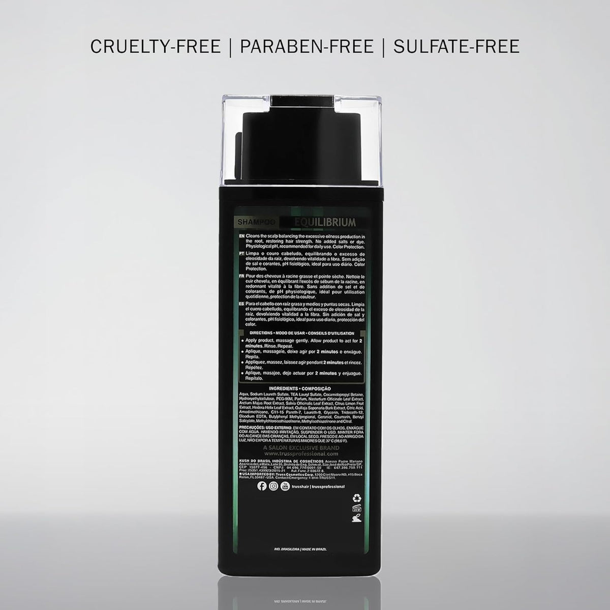 TRUSS before-and-after roots photo illustrating reduced greasiness and refreshed scalp benefit