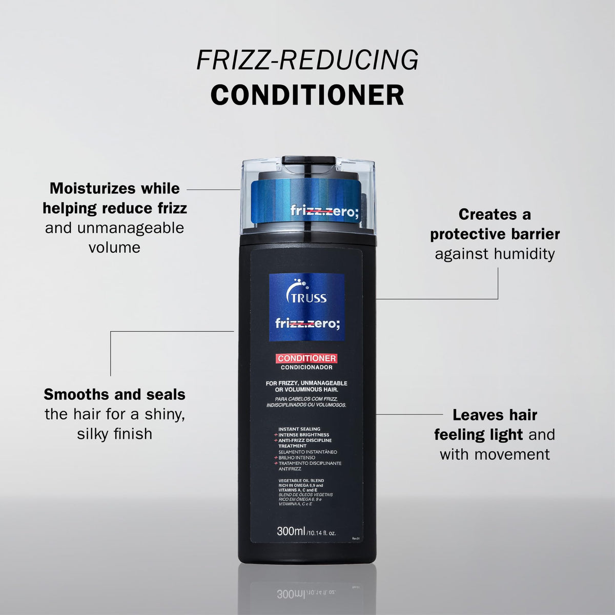 TRUSS conditioner texture on hand, smooth creamy formula for easy spread