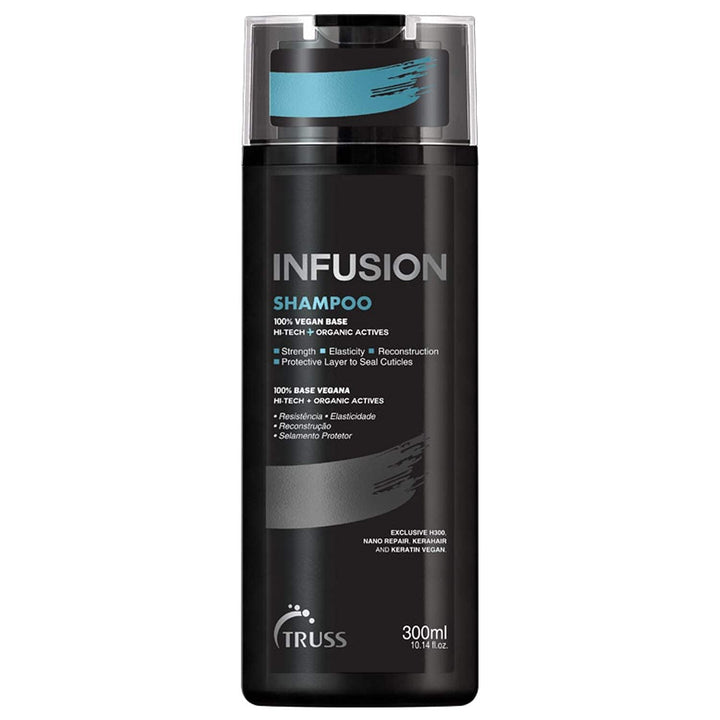 TRUSS shampoo front view 300ml showing clean packaging and restorative benefits
