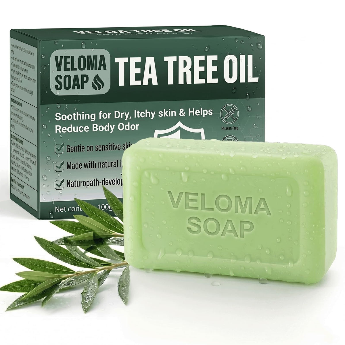 Tryskintle Veloma front packaging showing bar and brand for clear product ID and benefits