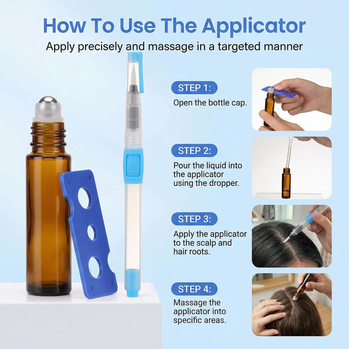 Trzsfr applied to beard area illustrating targeted coverage benefit