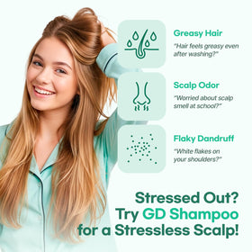 TS SHAMPOO texture and foam lather demonstrating gentle cleansing benefit