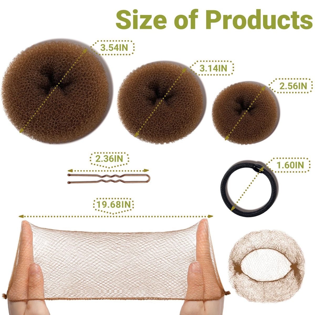 TsMADDTs donut sizes large medium small demonstrating size options