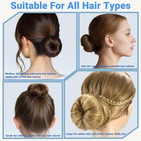 TsMADDTs nylon hair nets close-up smoothing flyaways