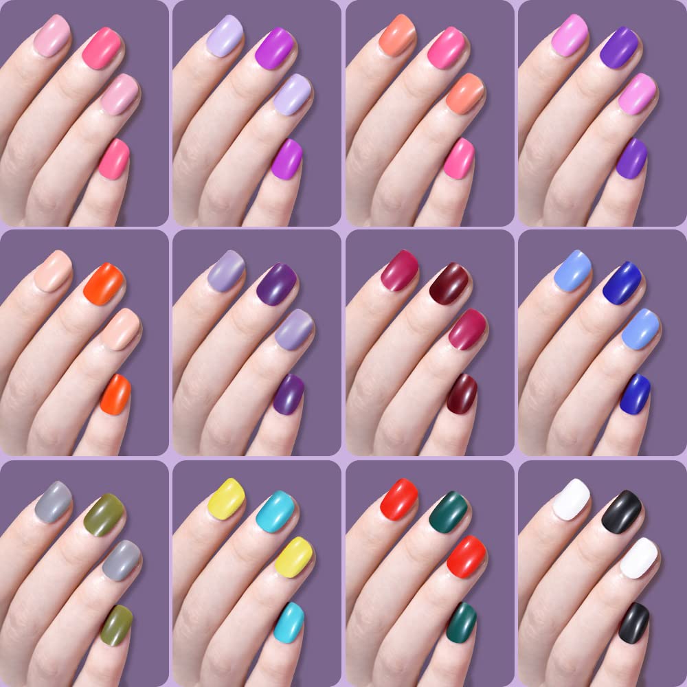 TsMADDTs nails held next to fingers showing extra-short round fit for smaller nail beds benefit