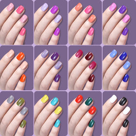 TsMADDTs nails held next to fingers showing extra-short round fit for smaller nail beds benefit