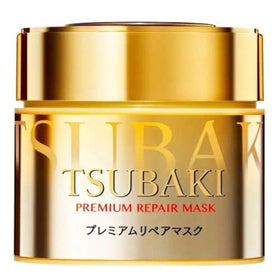 Tsubaki jar front packaging showing label and salon-grade benefit