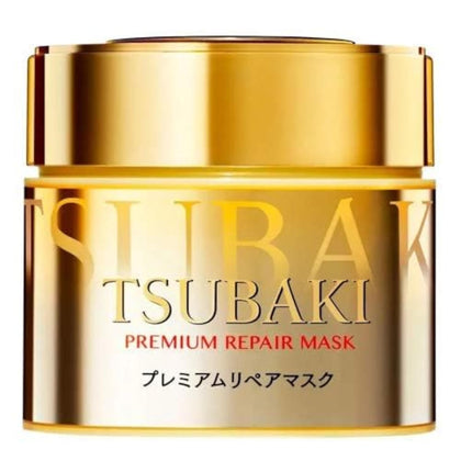 Tsubaki jar front packaging showing label and salon-grade benefit