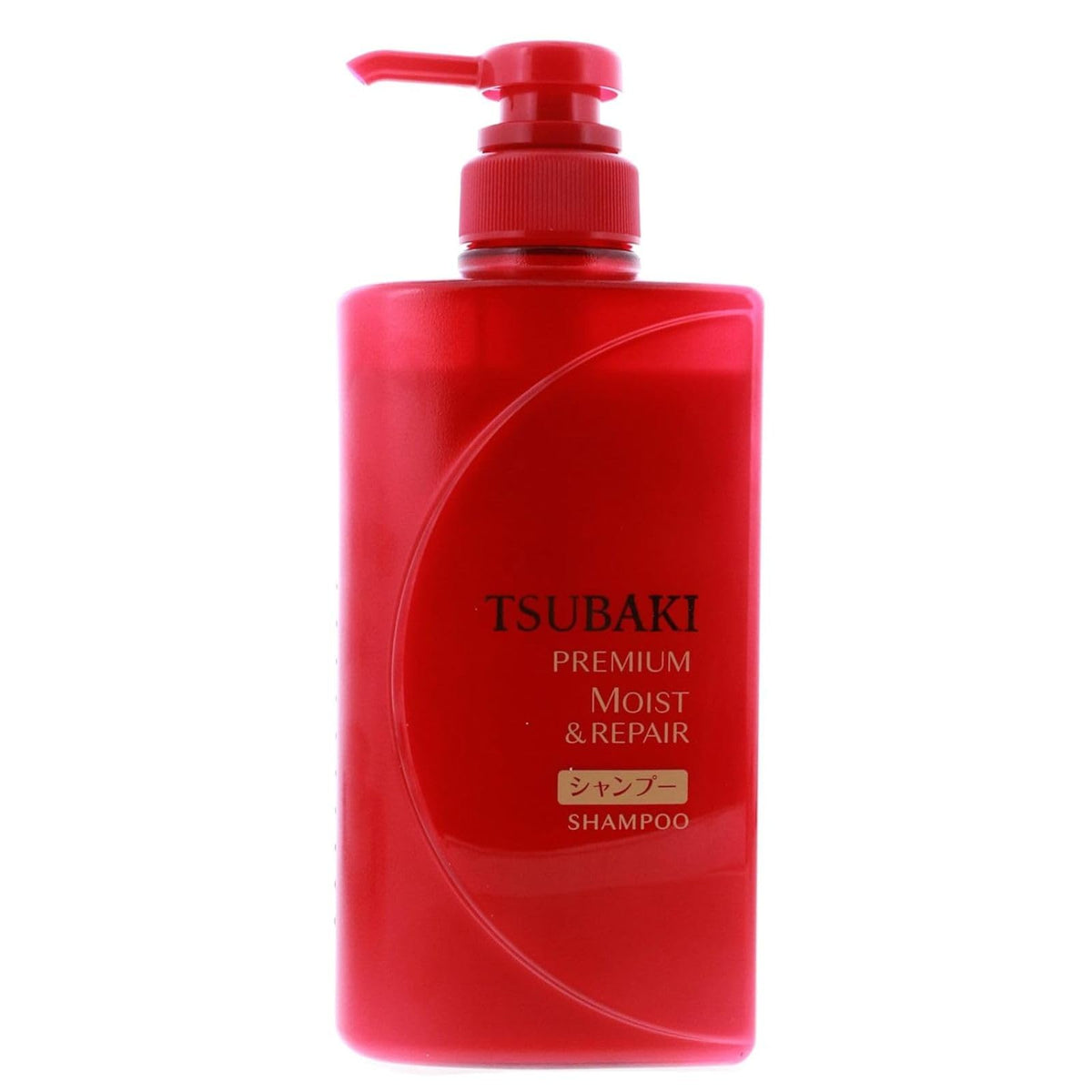 Tsubaki premium moist front bottle showing size and design, promotes daily repair