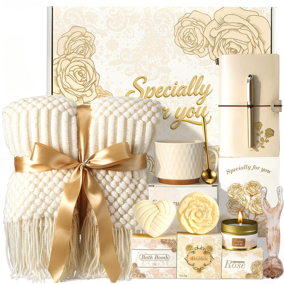 TsunNee front view of champagne gift box showing elegant presentation and ready-to-gift benefit