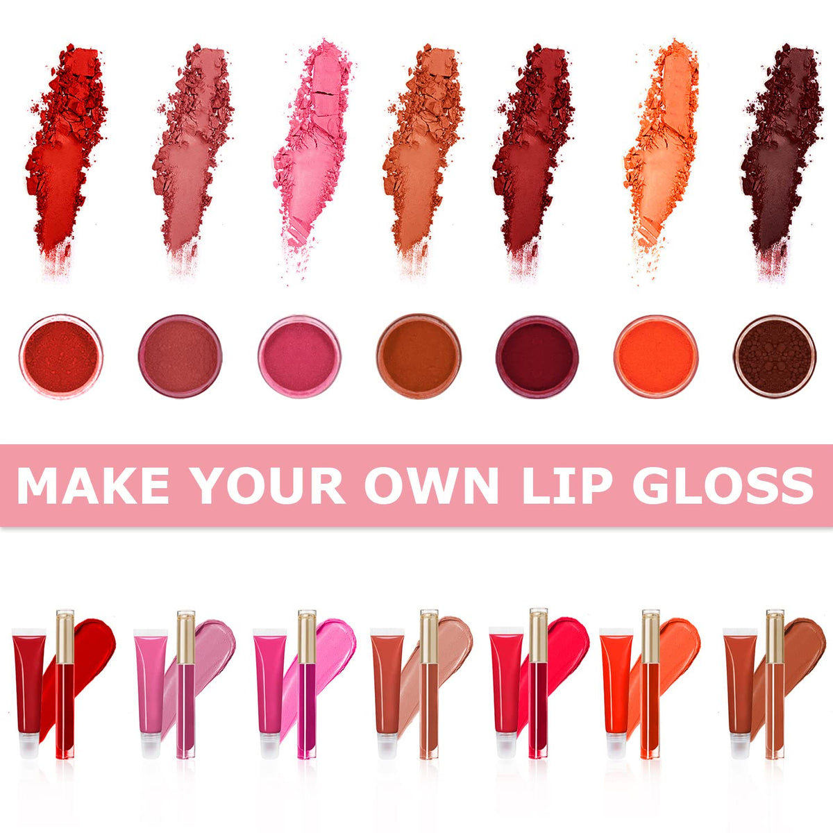 TSVATE close-up of pigment powders illustrating color customization benefit