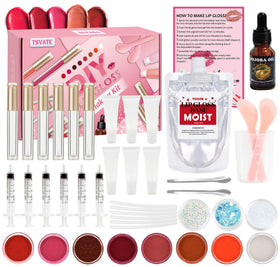 TSVATE front packaging showing complete DIY lip gloss kit and benefits