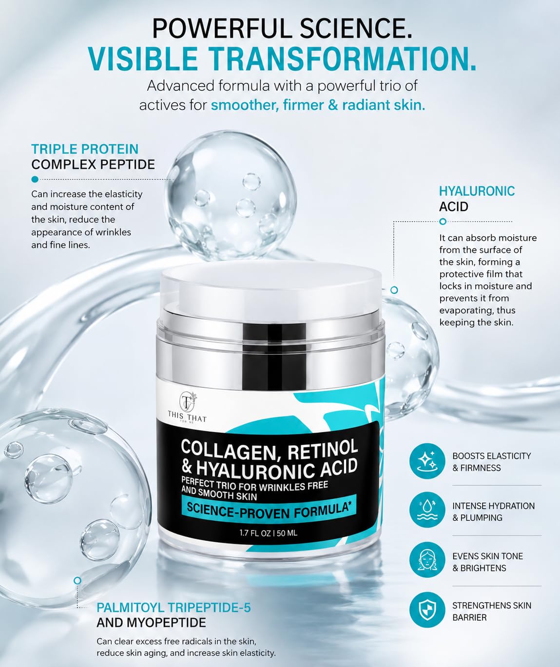 This That For Me application on cheek demonstrating smooth spreadability and immediate moisture