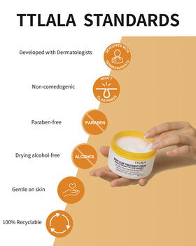 TTLALA before and after photo showing reduced bumps and improved skin tone