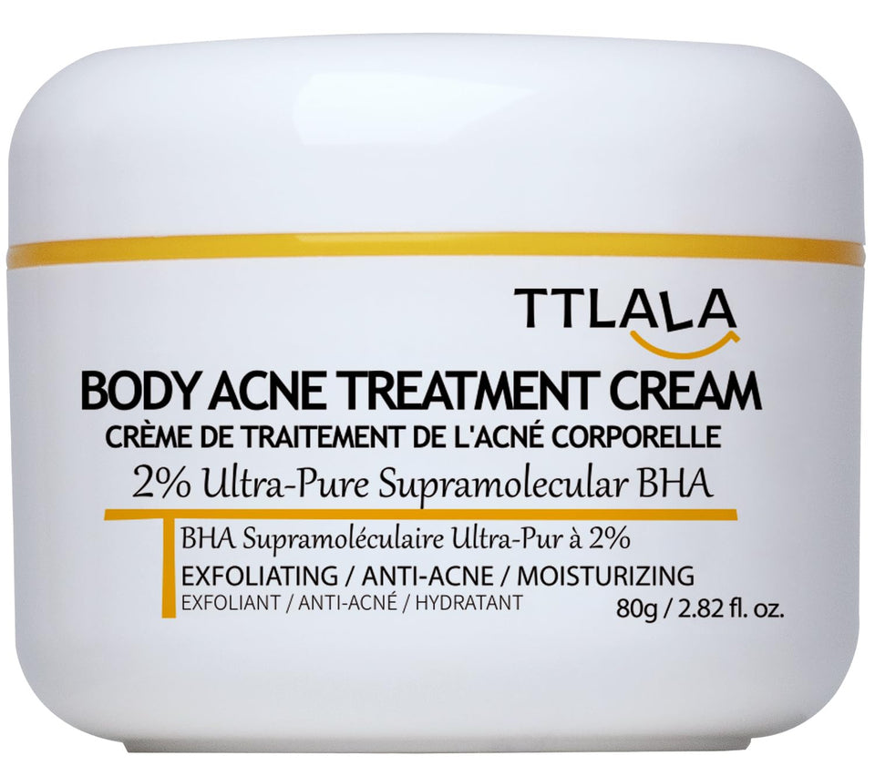 TTLALA front packaging displaying product and benefits for clearer body skin