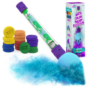 Tub Works brush front packaging showing contents and kid-friendly design