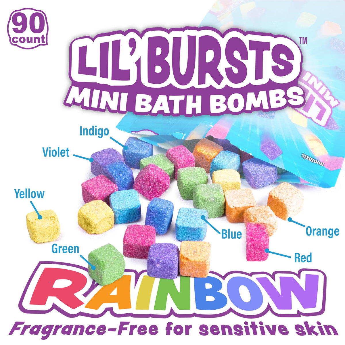 Tub Works color mix swirl showing blended rainbow shades for creative bath art