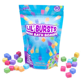 Tub Works mini bath bomb dissolving with foam and color for instant sensory fun