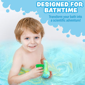 Tub Works fizzing foam erupting in tub, entertaining sensory reaction