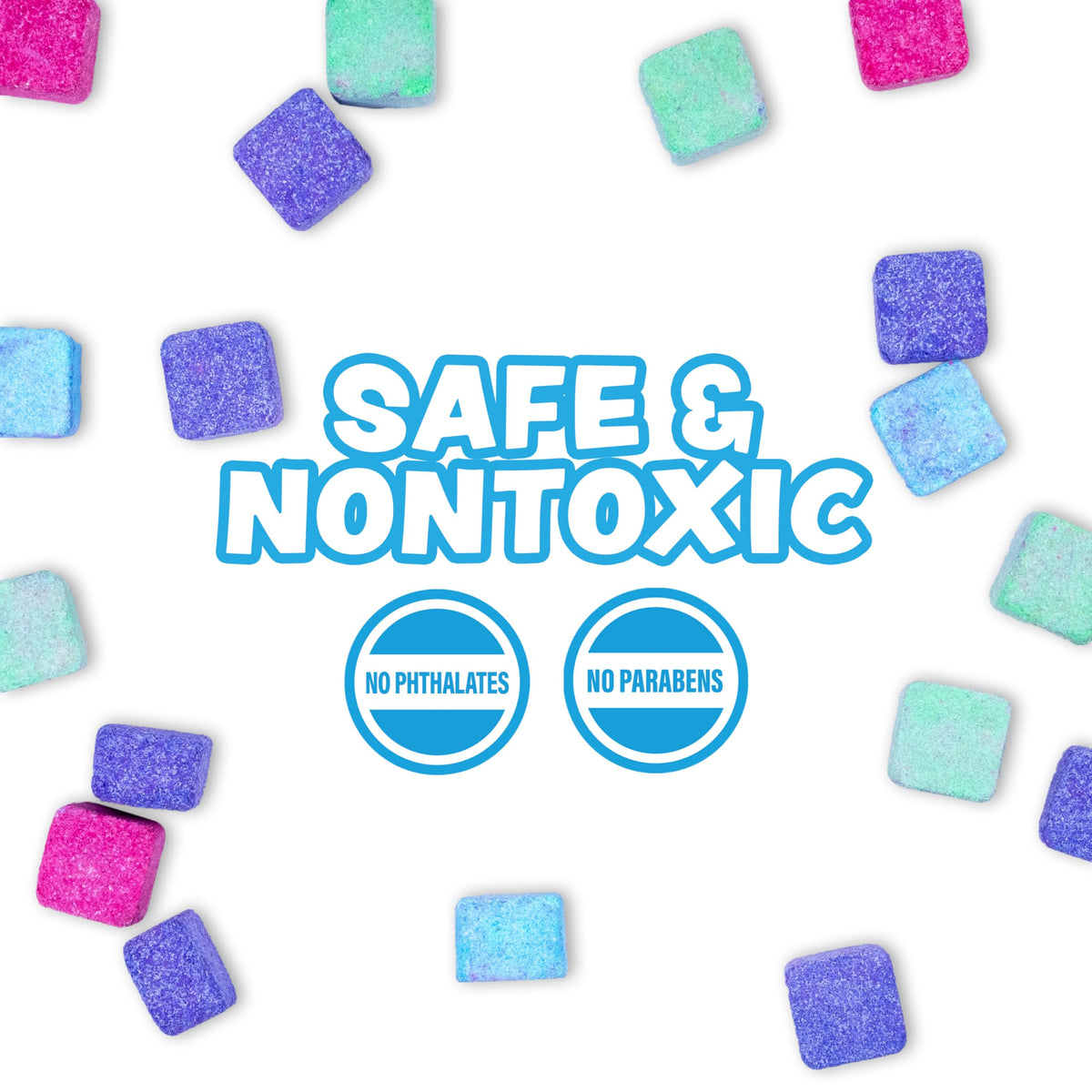 Tub Works product label close-up highlighting nontoxic ingredients and safety notes