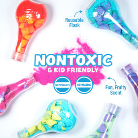 Tub Works ingredient and scent label view, reassurance of nontoxic formula