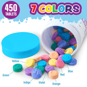 Tub Works close-up of individual tablets showing texture and ease-of-use benefit