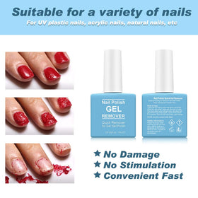 Tudiqe results showing clean natural nails after gel polish removal and minimal abrasion