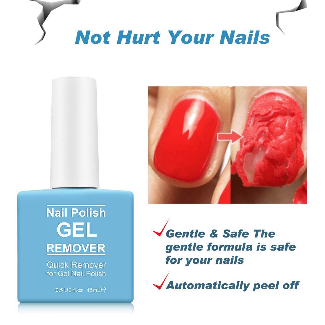 Tudiqe remover gel texture close-up illustrating smooth spread and fast penetration