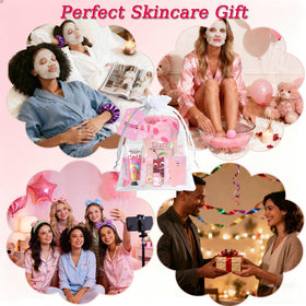Tudona spa party table scene with kit items creating a cozy group activity