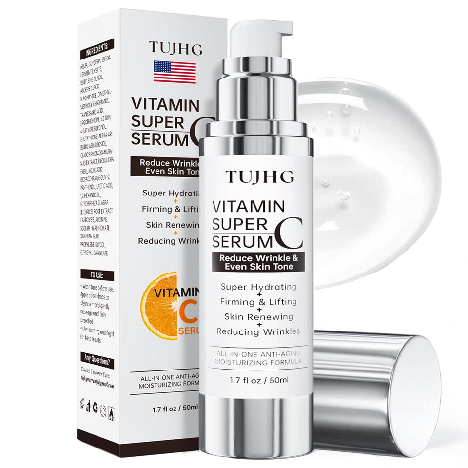 TUJHG front bottle view showing label and 1.7 fl oz size, highlighting convenience