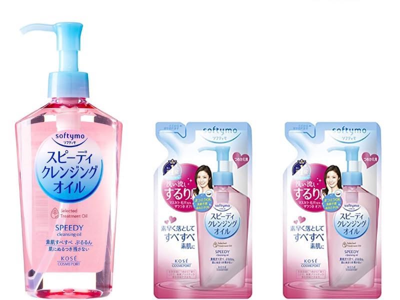 TUKIMA mussor Kose Softymo front packaging showing set and benefits