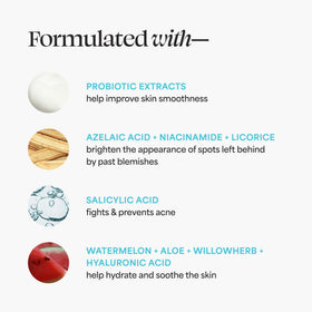 TULA clearing gel texture on fingertip showing targeted pore treatment